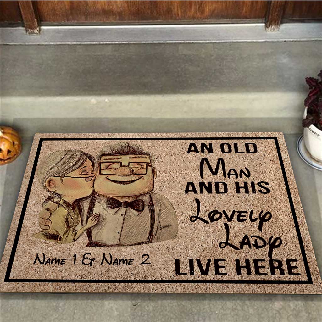 Personalized Couple Doormat with Custom Names for Home