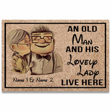Load image into Gallery viewer, Personalized Couple Doormat with Custom Names for Home
