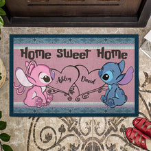 Load image into Gallery viewer, Personalized Doormat Home Sweet Home Gift for Couple
