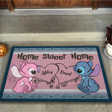 Load image into Gallery viewer, Personalized Doormat Home Sweet Home Gift for Couple
