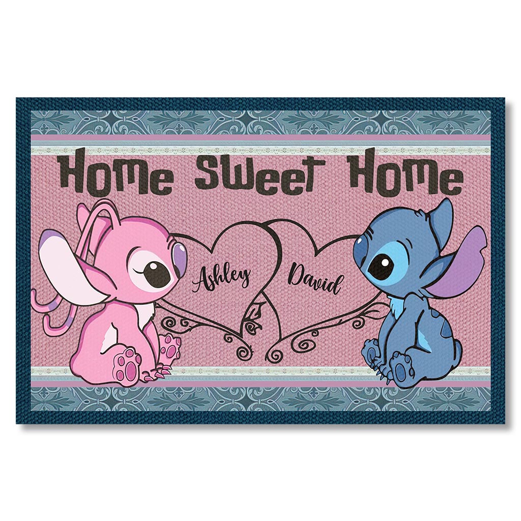 Personalized Doormat Home Sweet Home Gift for Couple