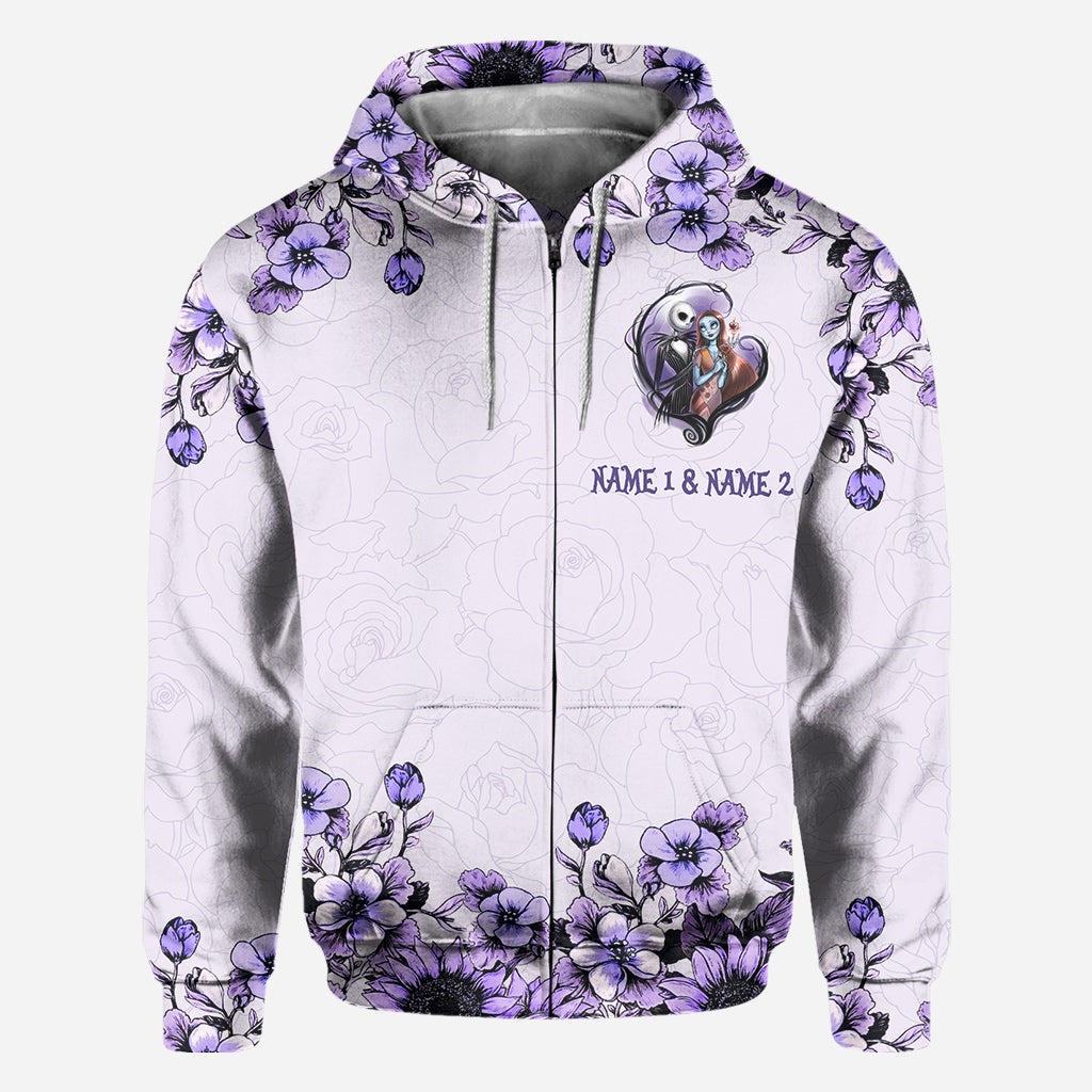 Personalized All Over Hoodie Couple Gift I'm Yours Custom Names