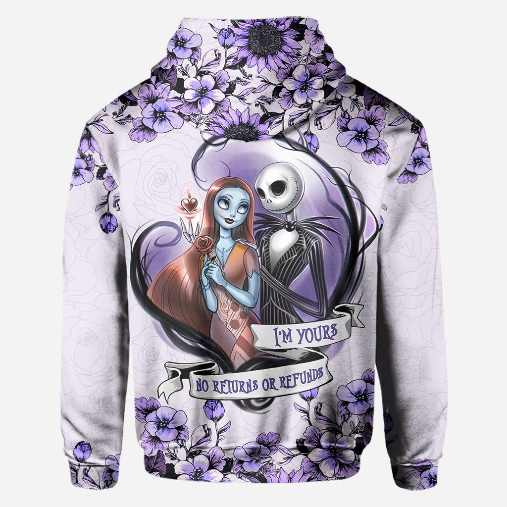 Personalized All Over Hoodie Couple Gift I'm Yours Custom Names