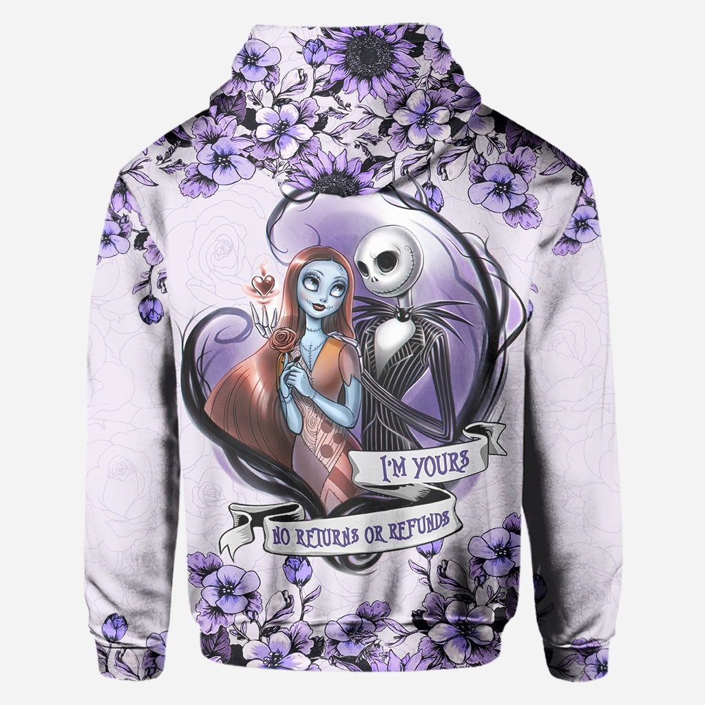 Personalized All Over Hoodie Couple Gift I'm Yours Custom Names