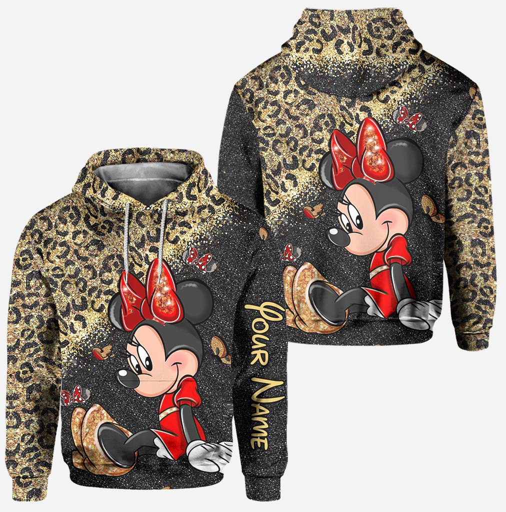 Personalized Minnie Mouse Hoodie and Leggings Set for Kids