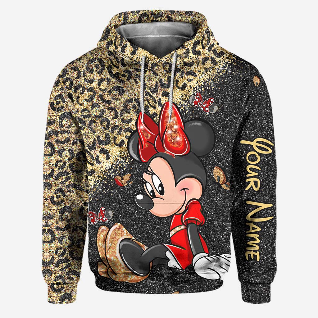 Personalized Minnie Mouse Hoodie and Leggings Set for Kids