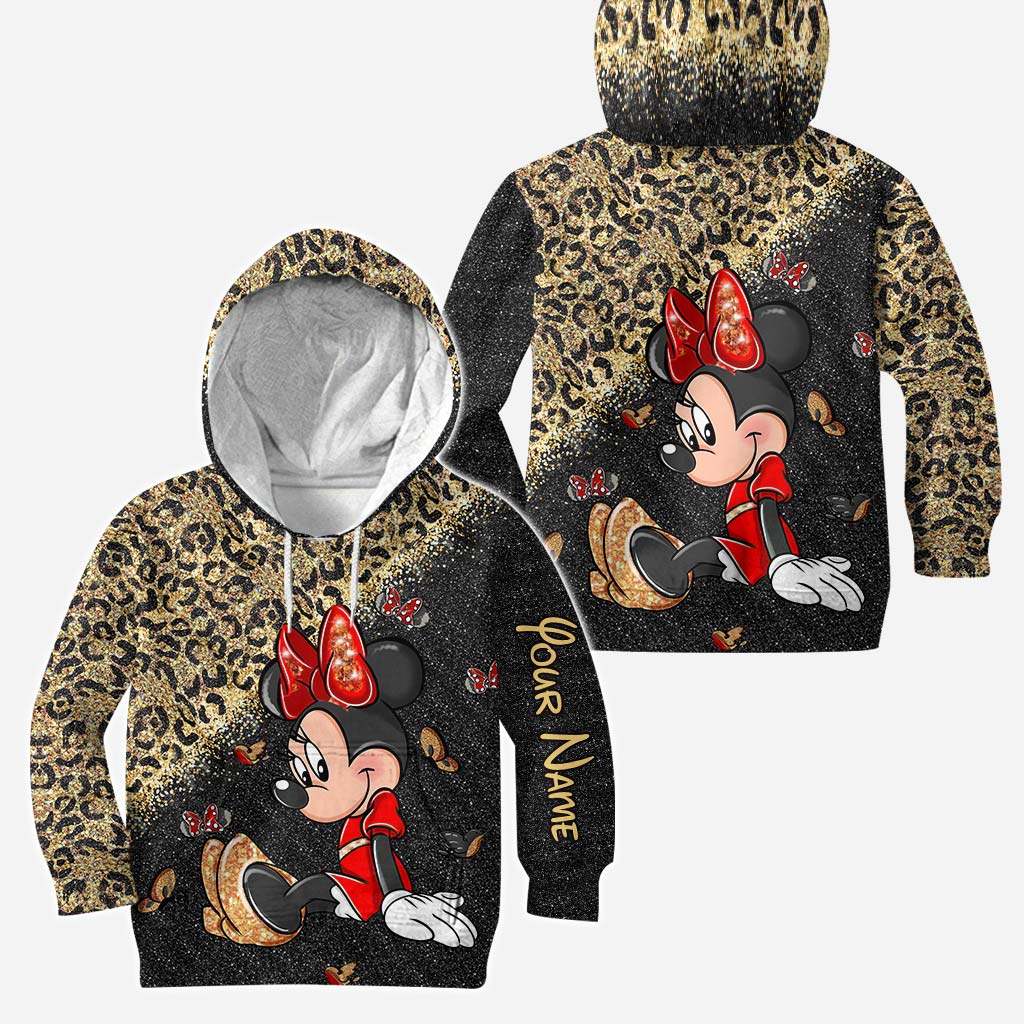 Personalized Minnie Mouse Hoodie and Leggings Set for Kids