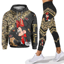 Load image into Gallery viewer, Personalized Minnie Mouse Hoodie and Leggings Set for Kids
