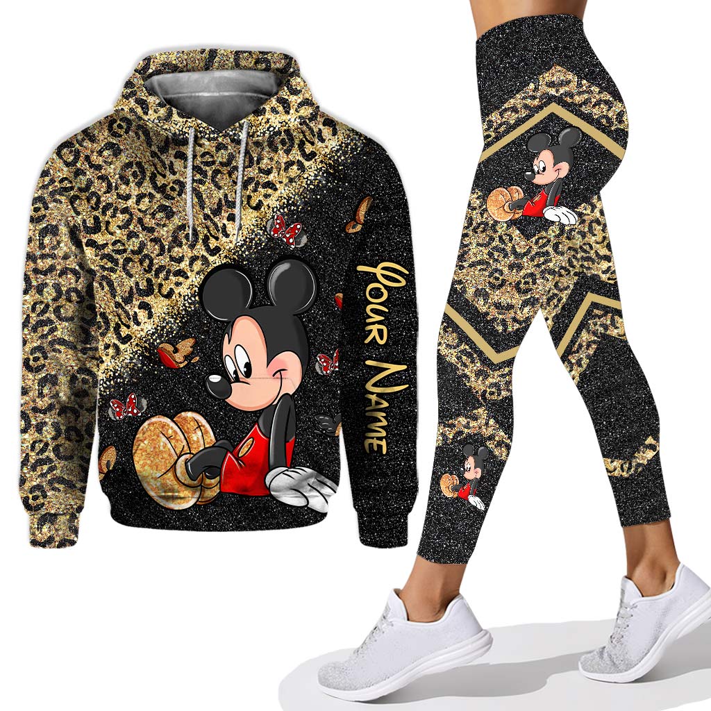 Personalized Mickey Mouse Hoodie & Leggings Set for Kids