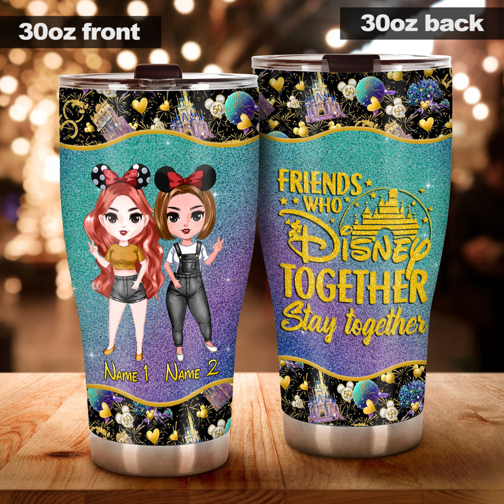 Personalized Disney Friends Tumbler Custom Name Gift