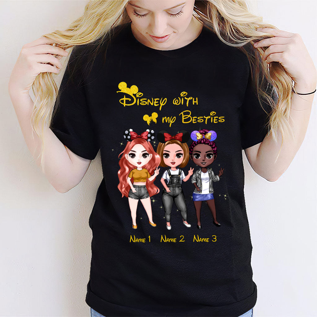 Personalized Disney Besties T-shirt & Hoodie Custom Names Gift