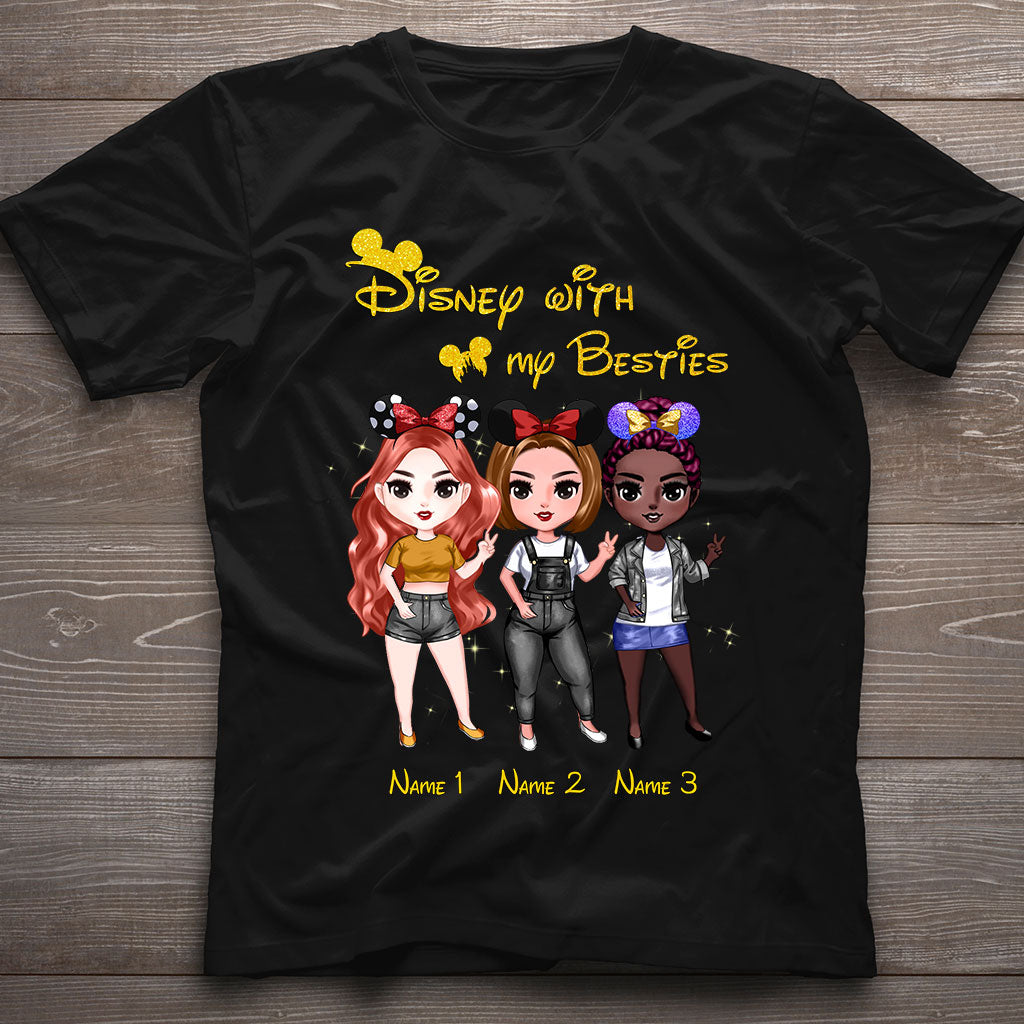 Personalized Disney Besties T-shirt & Hoodie Custom Names Gift