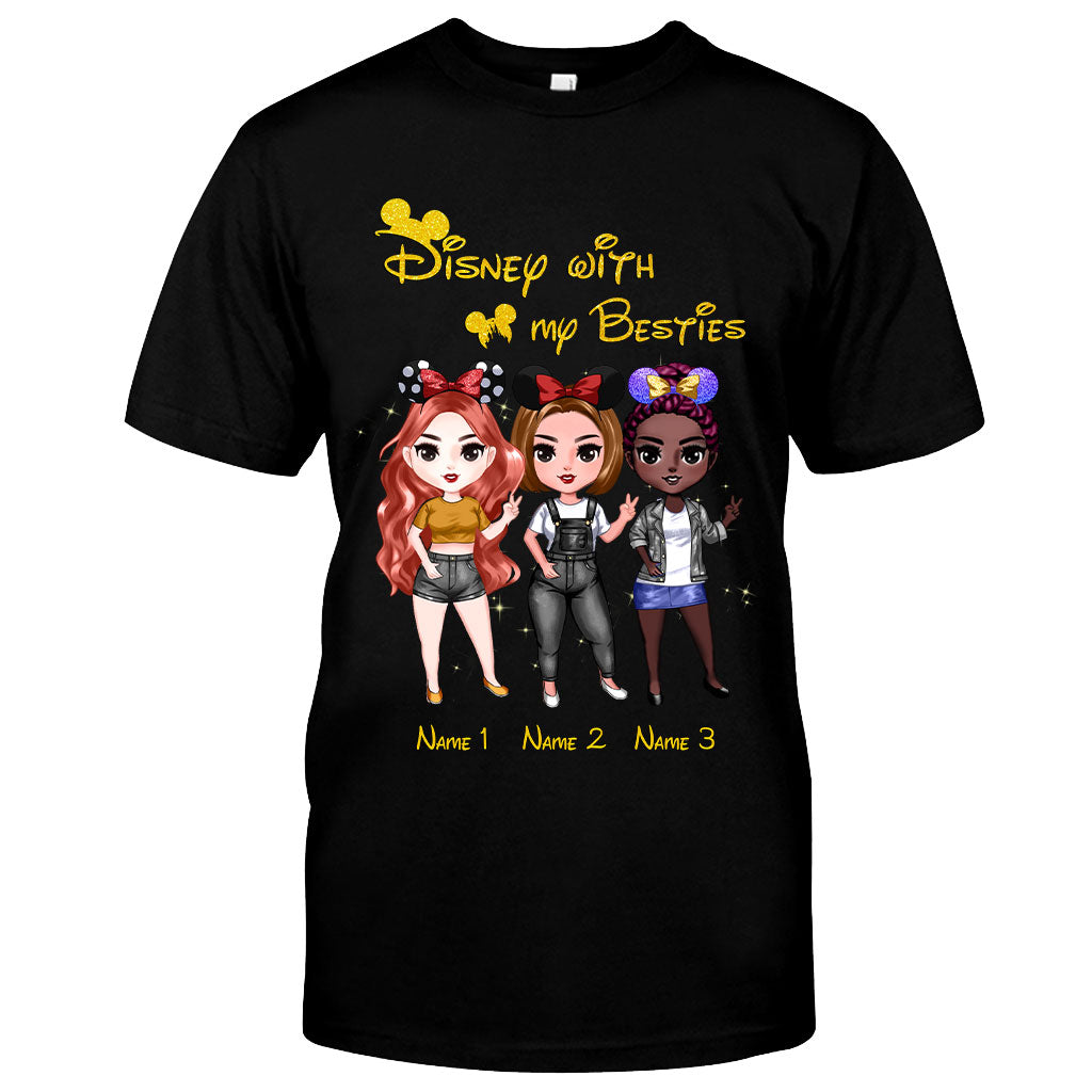 Personalized Disney Besties T-shirt & Hoodie Custom Names Gift