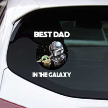 Load image into Gallery viewer, Personalized Best Dad In The Galaxy Decal Gift for Father's Day
