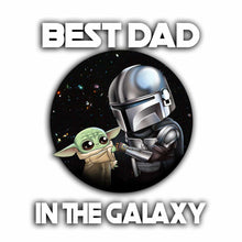 Load image into Gallery viewer, Personalized Best Dad In The Galaxy Decal Gift for Father's Day
