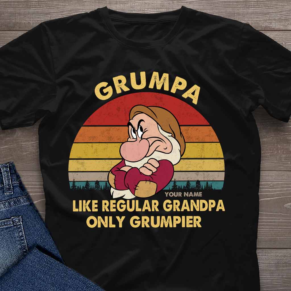 Personalized Grumpa T-shirt and Hoodie Gift for Dad