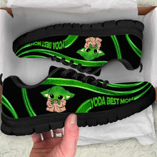 Load image into Gallery viewer, Personalized Yoda Best Dad Sneakers Custom Name Gift for Father's Day

