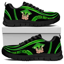 Load image into Gallery viewer, Personalized Yoda Best Dad Sneakers Custom Name Gift for Father's Day
