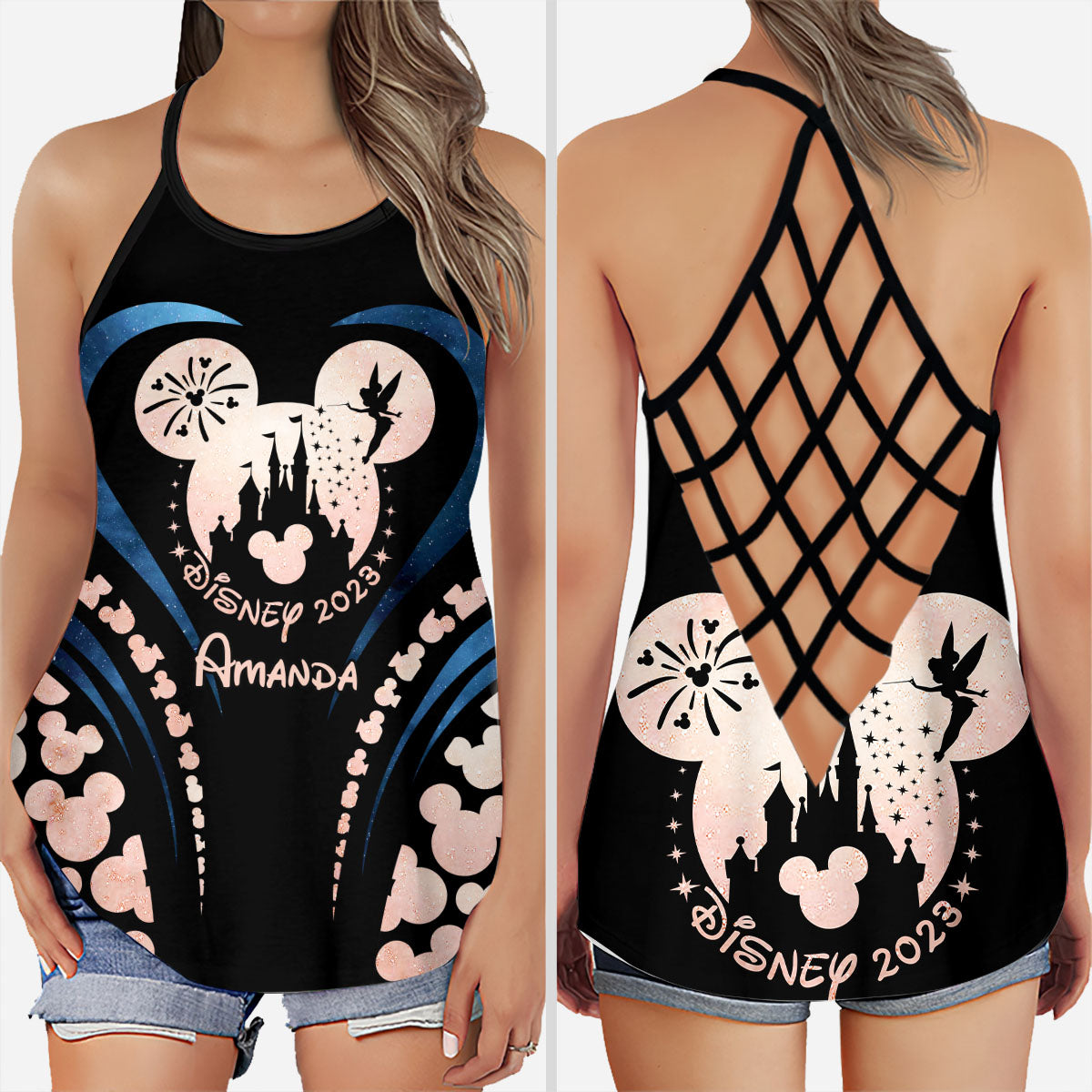 Personalized Disney 2023 Tank Top & Leggings with Custom Name Gift