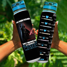Load image into Gallery viewer, Personalized Water Tracker Bottle Gift for Dad with Time Markers

