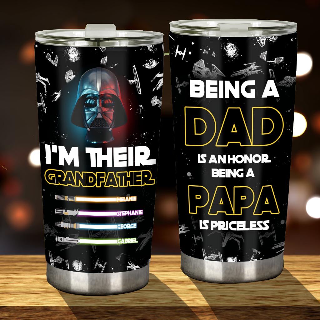 Personalized Dad Tumbler Custom Name Gift for Father