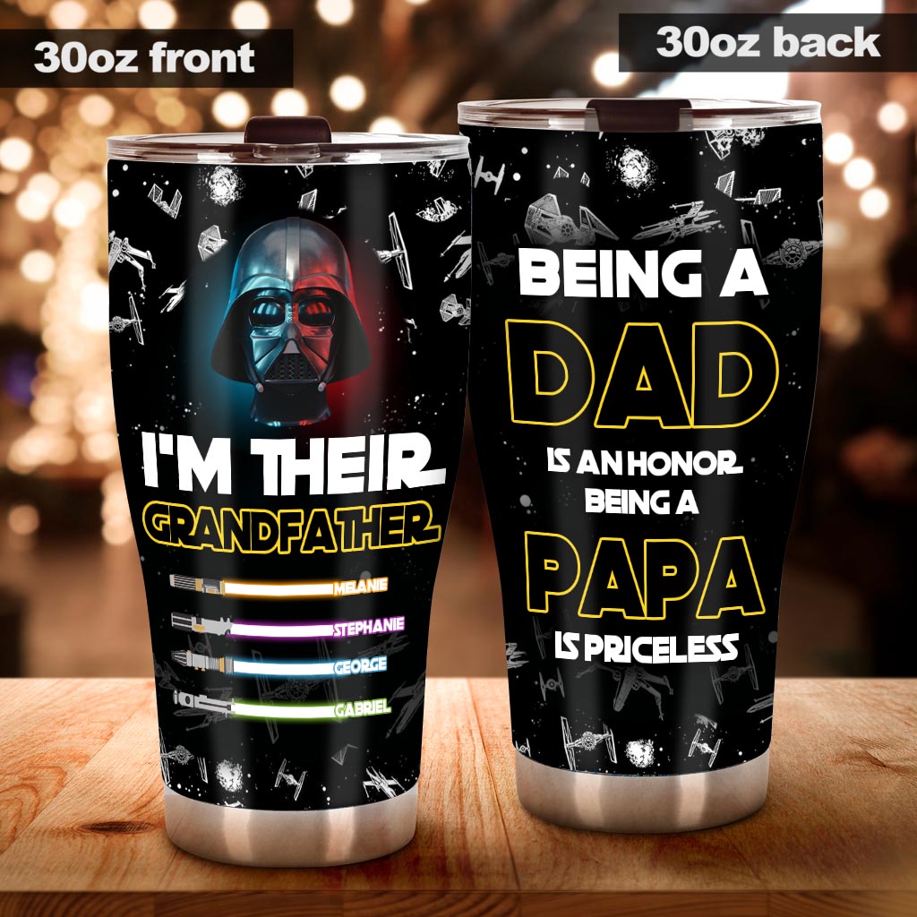 Personalized Dad Tumbler Custom Name Gift for Father