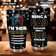 Load image into Gallery viewer, Personalized Dad Tumbler Custom Name Gift for Father

