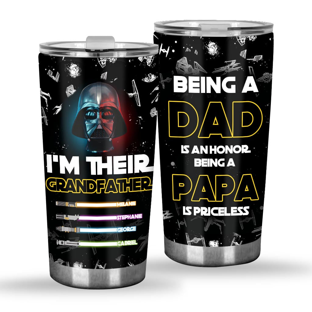 Personalized Dad Tumbler Custom Name Gift for Father