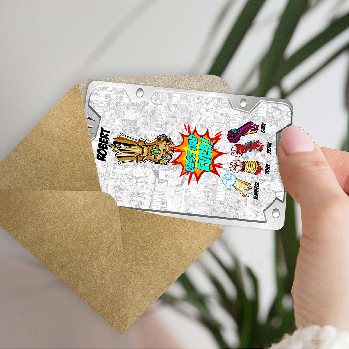 Personalized Wallet Insert Card Gift for Dad - Best Dad Ever