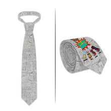 Load image into Gallery viewer, Personalized Comic Style Necktie Best Dad Ever Gift Idea
