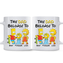 Load image into Gallery viewer, Personalized Dad Mug with Family Names Custom Ceramic Gift
