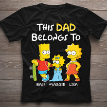 Load image into Gallery viewer, Personalized Dad T-shirt Hoodie Custom Family Gift
