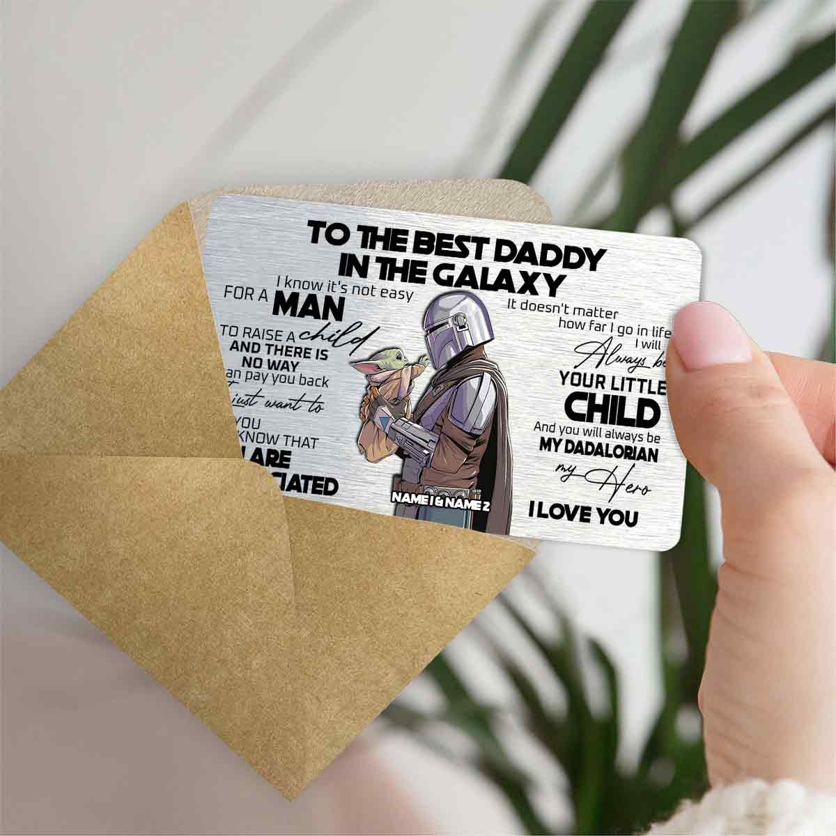 Personalized Wallet Insert Card for Dad - Unique Gift for Father's Day