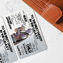 Load image into Gallery viewer, Personalized Wallet Insert Card for Dad - Unique Gift for Father's Day
