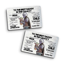 Load image into Gallery viewer, Personalized Wallet Insert Card for Dad - Unique Gift for Father's Day
