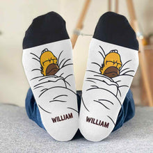 Load image into Gallery viewer, Personalized Funny Socks Gift for Dad | I'm Not Sleeping Design
