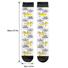 Load image into Gallery viewer, Personalized Funny Socks Gift for Dad | I'm Not Sleeping Design
