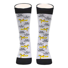 Load image into Gallery viewer, Personalized Funny Socks Gift for Dad | I'm Not Sleeping Design
