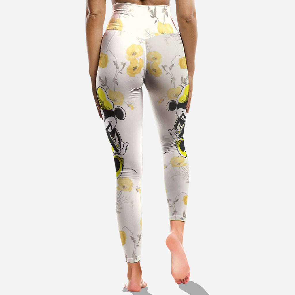 Personalized Minnie Mouse Cross Tank Top & Leggings Set for Mom