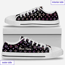 Load image into Gallery viewer, Personalized Luxury Mouse Ears Low Top Shoes Custom Name Gift
