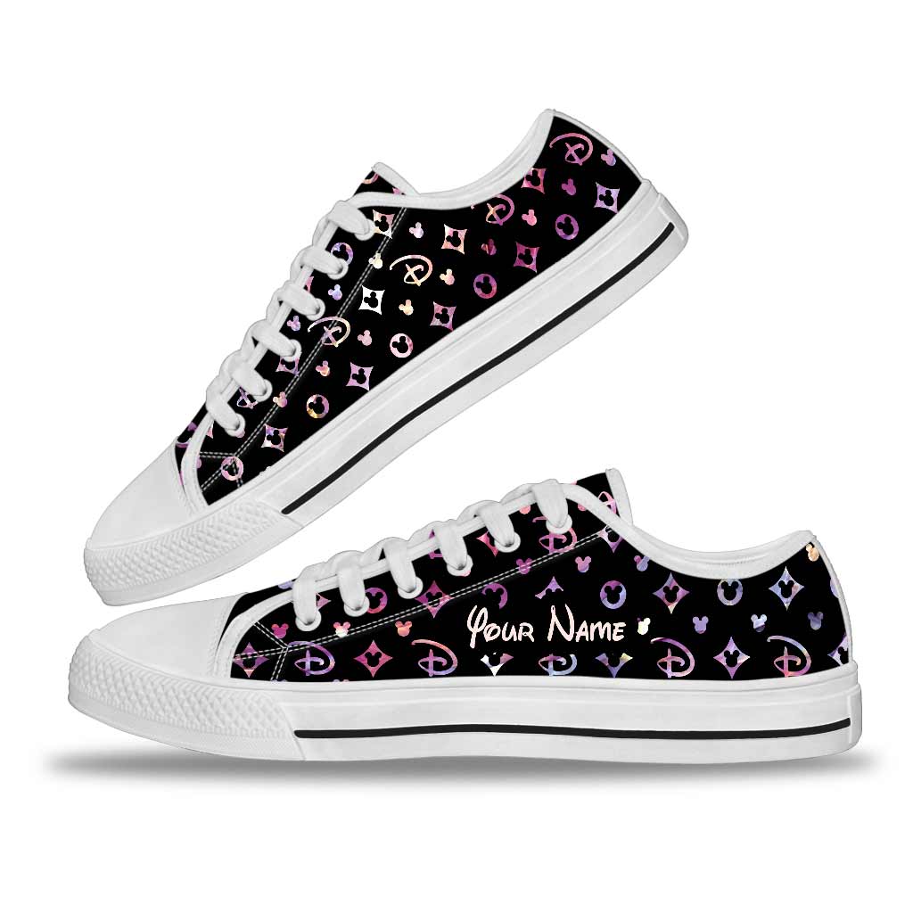 Personalized Luxury Mouse Ears Low Top Shoes Custom Name Gift