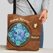Load image into Gallery viewer, Personalized Ohana Tote Bag Custom Name Gift for Family
