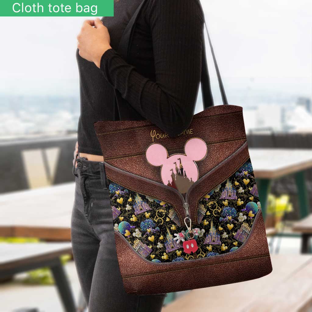 Personalized Mouse Tote Bag Custom Name Gift for Birthday