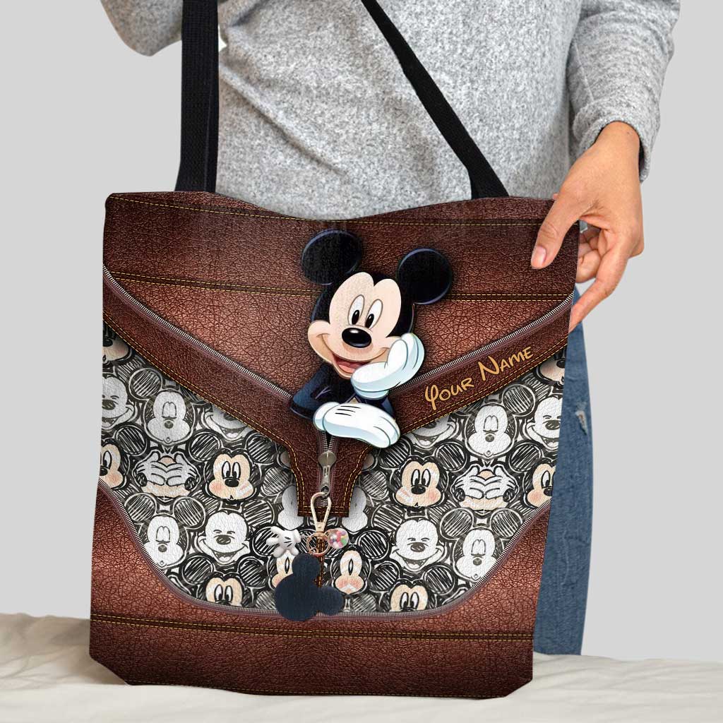 Personalized Mickey Mouse Tote Bag Custom Name Gift for Kids