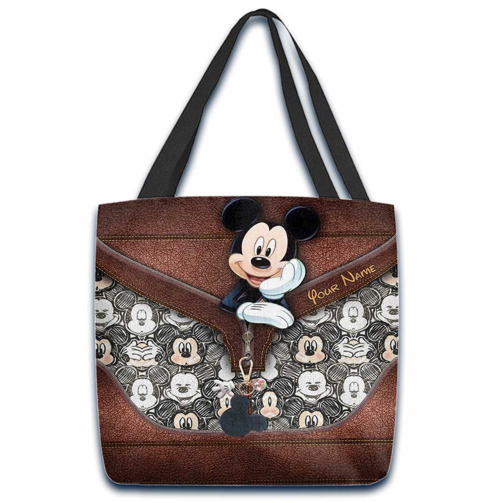 Personalized Mickey Mouse Tote Bag Custom Name Gift for Kids
