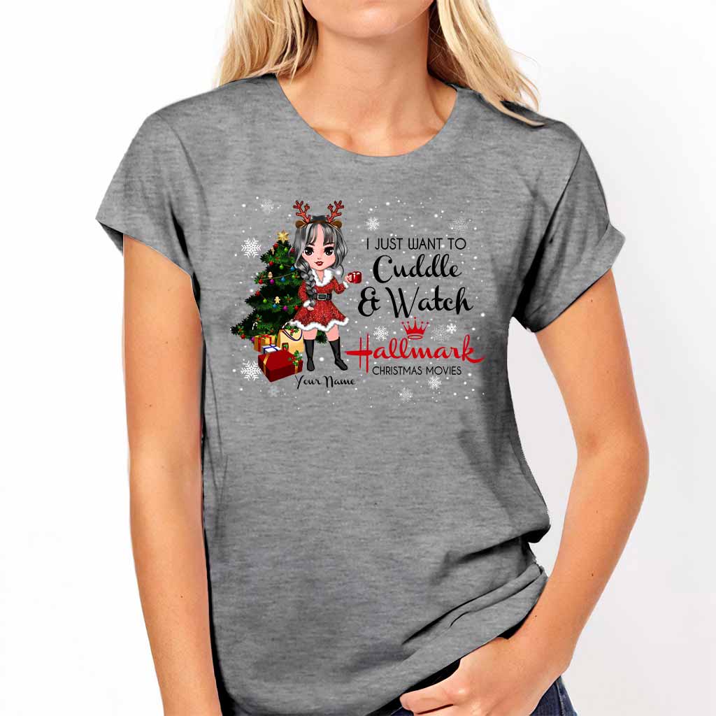 Personalized Christmas T-shirt & Hoodie for Cuddle Lovers