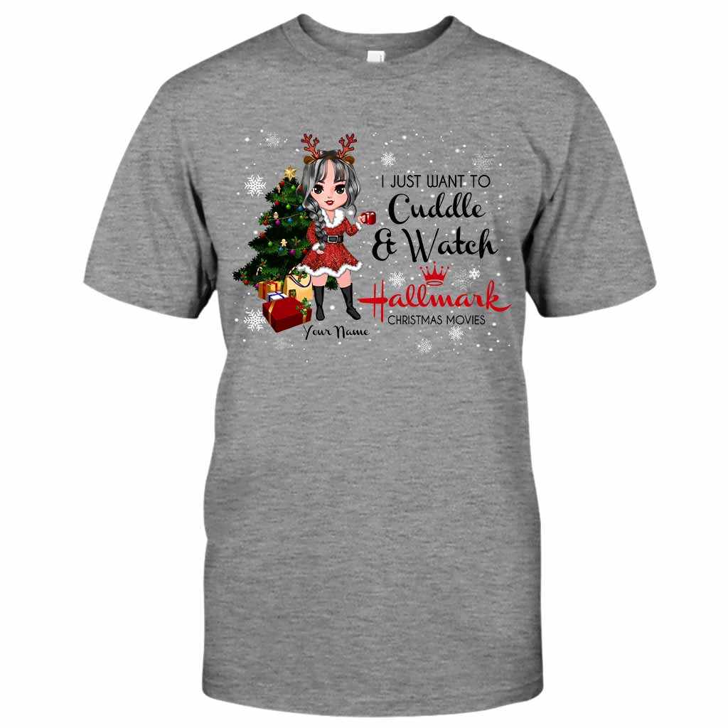 Personalized Christmas T-shirt & Hoodie for Cuddle Lovers