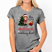 Load image into Gallery viewer, Personalized Hallmark Christmas Movies Watching T-shirt &amp; Hoodie
