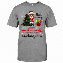 Load image into Gallery viewer, Personalized Hallmark Christmas Movies Watching T-shirt &amp; Hoodie
