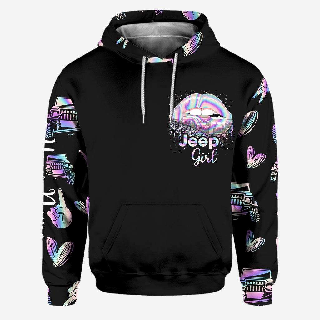 Personalized Jeep Girl Hoodie & Leggings Set Custom Name Gift
